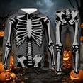 thumbnail image 2 of CONFREE Halloween Mens Sweatsuit 2 Peice Sets Hallowmas Men's Jogging Tracksuit Set Skeleton Graphic Pullover Hoodies Pants Athletic Sweat Suit for Men, 2 of 4