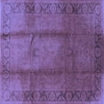 thumbnail image 1 of Ahgly Company Machine Washable Indoor Square Oriental Blue Industrial Area Rugs, 5' Square, 1 of 4