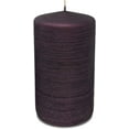 thumbnail image 4 of Hyoola, 2.75 x 5 Unscented Purple Brushed Metallic Rustic Pillar Candles, Paraffin Wax with Cotton Wicks, 6-Pack, 4 of 8
