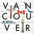 thumbnail image 2 of Marmont Hill "Vancouver Square" By Molly Rosner Painting Art Print On White Wood, 18.0" x 1.5", 2 of 7