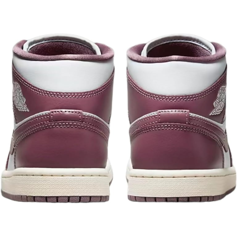 Women's Air Jordan 1 Mid Pure Platinum/Sky J Mauve-Sail (BQ6472