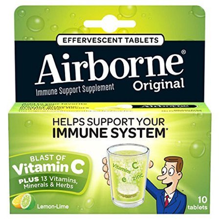 UPC 129600466785 product image for Airborne Immune Support Supplement, Effervescent Formula, Lemon Lime, 10-Count | upcitemdb.com