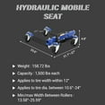 thumbnail image 2 of Garvee 3000LBS Wheel Dolly Jack, Hydraulic Car Tire Dolly with Foot Pedal & 360° Rollers, Heavy Duty 1500LB Capacity Per Dolly for Auto Repair, Trucks, RV, Garage Moving - 12" Tire Width Compatible, 2 of 6