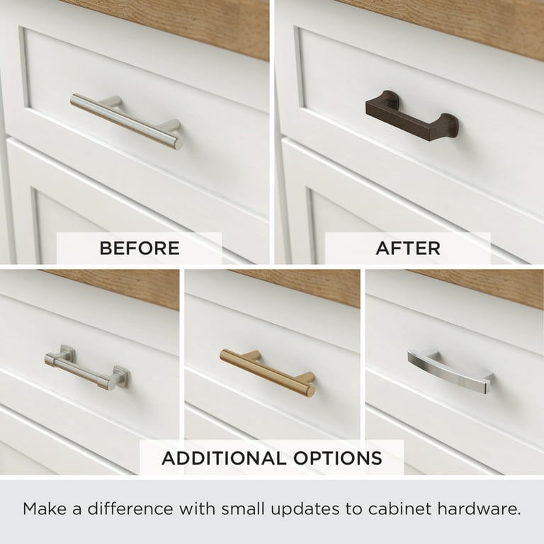 Mainstays 3 (76mm) Wire Cabinet Pull, Furniture Drawer Handles