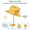 thumbnail image 3 of American Trends UPF 50+ Baby Boy Sun Hat Sun Protective Cute Wide Brim Summer Kids Beach Bucket Hats Toddler Sun Hats for Girl Coconut Tree M, 3 of 6