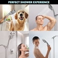 thumbnail image 7 of Cshidworld Filtered Shower Head with Handheld, High Pressure 8 Spray Mode Showerhead with Filters Beads for Hard Water - Remove Chlorine, Clean Tub Tile & Pets, Chrome, 7 of 7