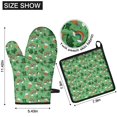 thumbnail image 6 of St. Patrick's Day and Clovers Green Kitchen Oven Mitt and Pot Holder Set 2 Pcs, Heat Resistant Up To 392 °F, for Baking, Cooking and Grilling, 6 of 6