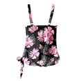 thumbnail image 4 of PMVFHDE Women's Tankini Swimsuits Printed Square Corner Top Plus Size For Casual Pool, 4 of 6