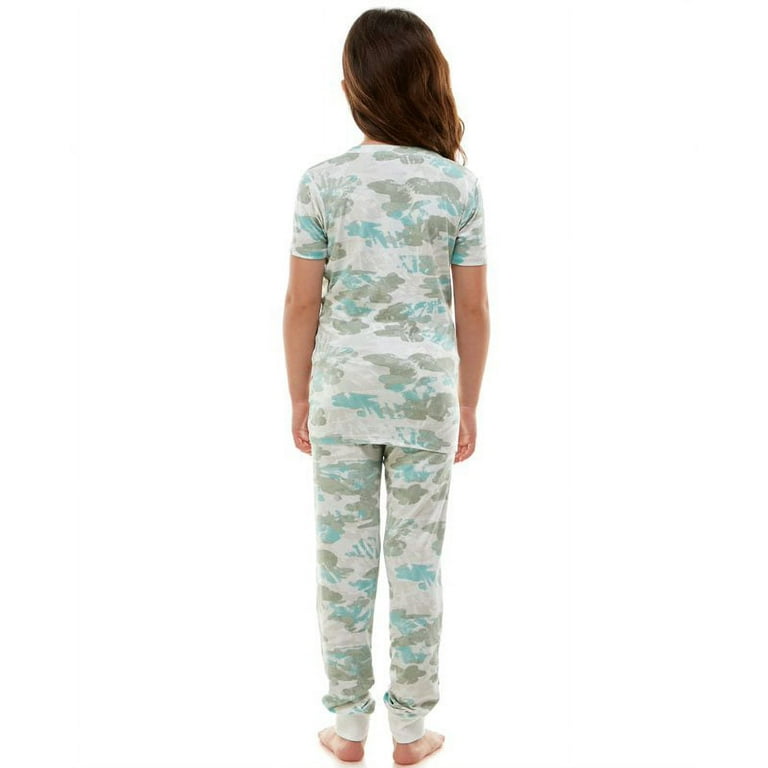 Derek Heart Camo Print Matching Family Pajamas Kid s Unisex Sleepwear Set 2 Piece Sizes XS XL