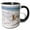 Black/White, variant on 3drose, a Yellow Labrador Retriever Dog - Na02 Zmu0155 - Zandria Muench Beraldo, 15oz Two-tone Yellow Mug
