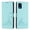 Mint, variant on Phone Case for BLU View Speed 5G, Cat Pattern PU Leather Case with RFID Block Card Slots Stand Magnetic Flip Wallet Cover, Purple
