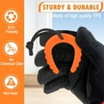 thumbnail image 6 of Duslogis 4 Pack First Responder Door Stops Black Door Stoppers Security Baby Proof Door Handle Stopper Door Finger Pinch Guard Door Jammer Stoppers for Top of Door,2 Black+2 Orange, 6 of 7