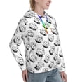 thumbnail image 2 of Yiaed Cool Dog Print Womens Casual Hoodies Crew Neck Long Sleeve Sweatshirts With Pocket Pullover Tops Women's Hooded Sweatshirt-X-Large, 2 of 5