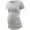 Gray, variant on gakvbuo Maternity Shirts For Women Women's Maternity Wear Round Neck Side Pleated Printed Top Maternity Short Sleeve T-shirt