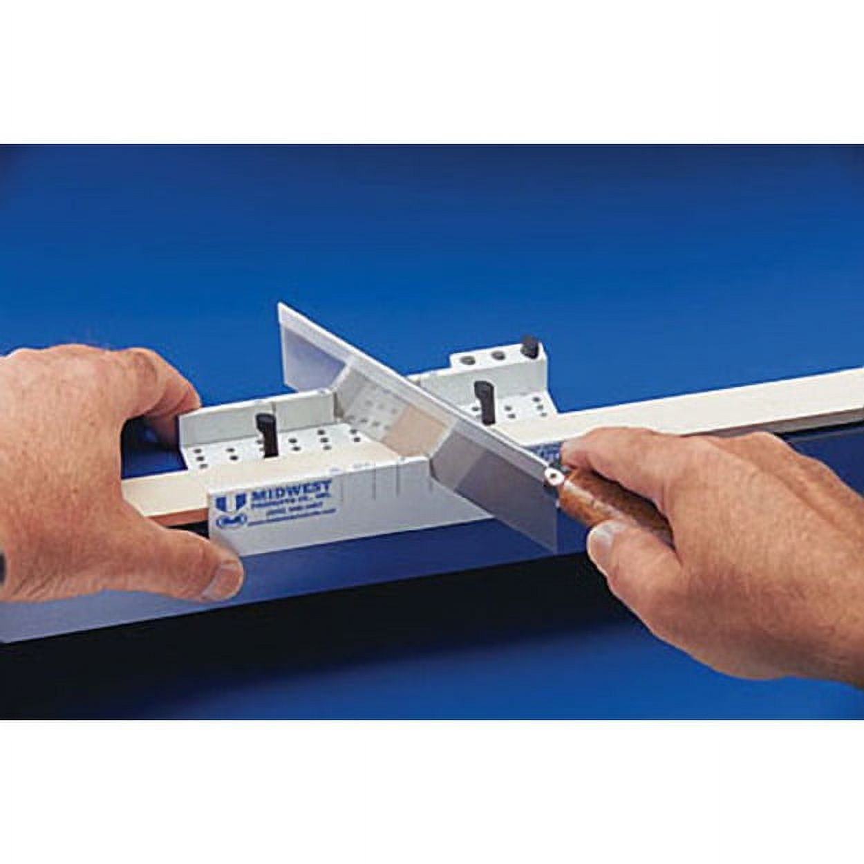Midwest Products Easy Miter Box Deluxe for Crafting Model Building and Woodworking