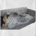thumbnail image 6 of Winter Soft Flannel Fleece Throw Blanket, Foggy Misty Cold Scenery Leafless Tree Branch in Hazy Weather Print, Cozy Plush for Indoor and Outdoor Use, 60" x 80", Grey White, by Ambesonne, 6 of 6