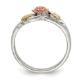 thumbnail image 2 of Landstrom's Mt. Rushmore Black Hills Sterling Silver 12K Gold Accents Rose Ring QBH189, 2 of 5