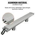 thumbnail image 4 of KFFKFF Extendable Aluminium Work Platform, 6-9 Feet 500lbs Load Limit, 12.5 inch Broad Aluminium Scaffold Board, Expansion Staging Board with Slip-Resistant Platform Scaffold Ladder Attachment, 4 of 9