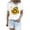 White womens tops summer, variant on USSUMA Plus Womens Tops Dressy Casual Crewneck Short Sleeve Women's Shirts and Blouses Sunflower Print T-Shirts for Women Trendy Comfy Graphic Tees Teenager Basic Tunic Top Summer Beach