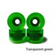 thumbnail image 5 of Eigraketly 4 piezas de accesorios para ruedas de patines, componente profesional modificado, componentes de monopatín, rodillos en línea para patinar Verde transparente, 5 of 6