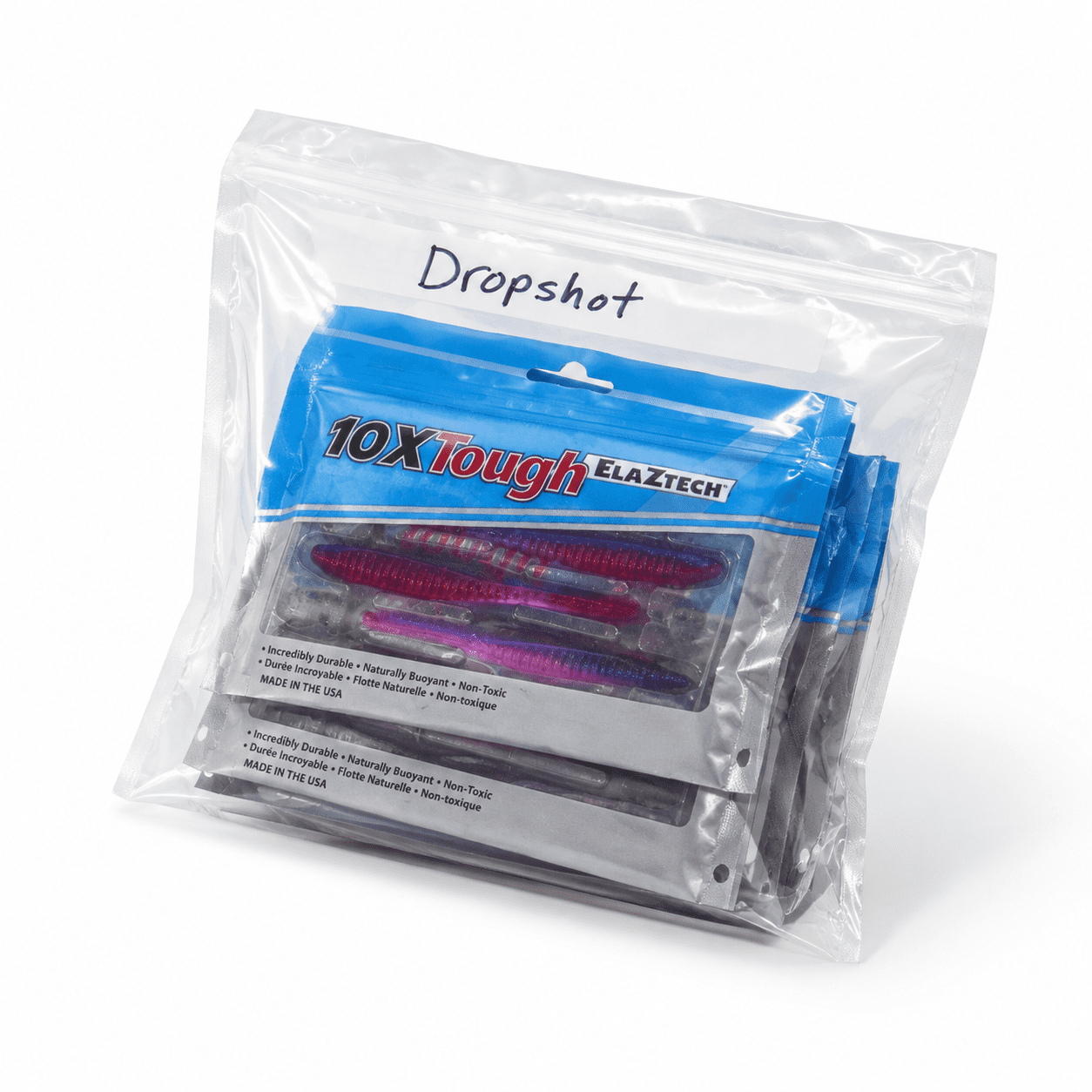10 Pack Fishing Bait Storage Bags For Soft Plastic Baits Lures And Tackle Accessories