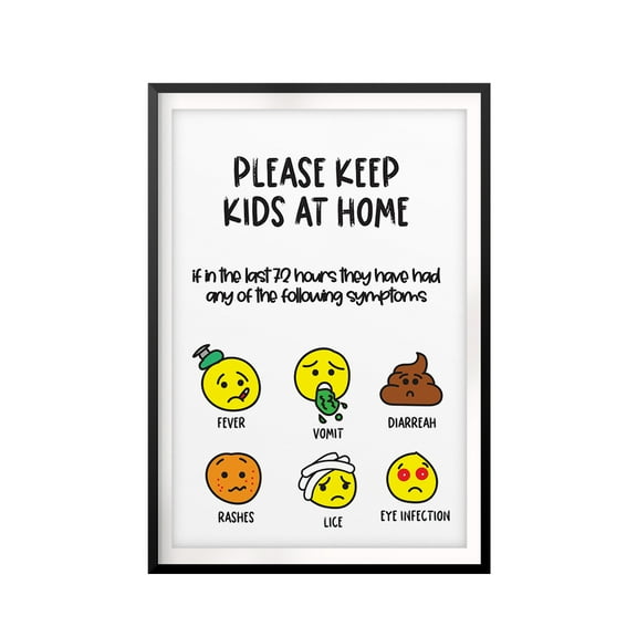 Rest At Home 5 x 7 UNFRAMED Print Emoji Wall Art