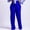 #0080-Blue, variant on TaTaai Womens High Waist Stretchy Pants Elastic Solid Casual Long Trousers for Daily Wear