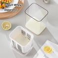thumbnail image 3 of Colador de yogur griego de 1100 ml con malla fina y tapa Yogur casero fresco, 3 of 9