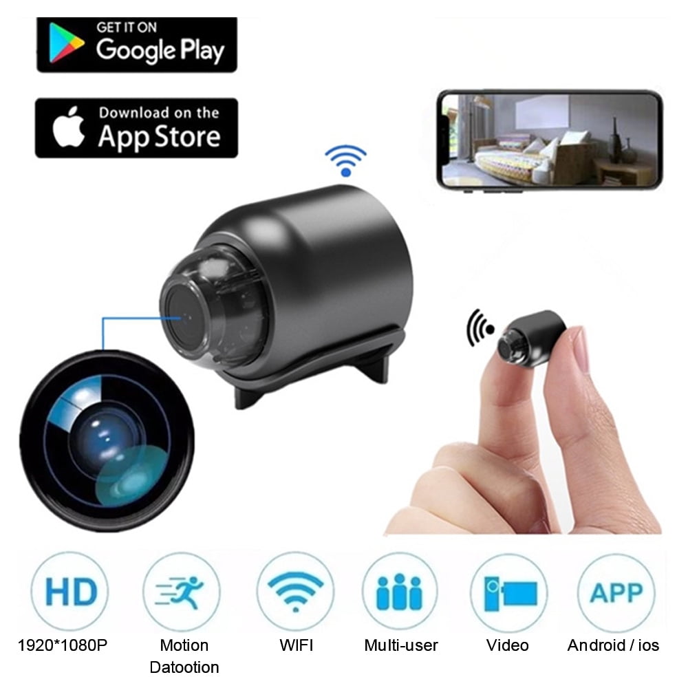 Mini Hidden Camera Wifi Wireless Security Cameras Full Hd 1080p Nanny Cam Small Spy Camera With