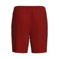 thumbnail image 2 of Lsque Maroon Mens Sleep Pajama Shorts,Short Pajama Pants, Cotton Ultra-Soft Knit-Medium, 2 of 9