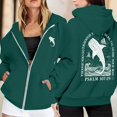 thumbnail image 3 of Cute Christian Hoodies for Women Long Sleeve Loose Bible Verse Graphic Hooded Sweatshirt with Pockets Y2k Zip Up Jacket, 3 of 7