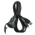 thumbnail image 2 of Cable de montaje empotrado para coche tipo C 3,0 USB 3,0 macho a hembra, Cable de montaje empotrado impermeable para salpicadero de coche, barco y motocicleta, 2 of 5