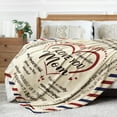 thumbnail image 5 of Mom Birthday Gifts, Mom Letter Blanket, Gifts for Mom from Daughter Son, Mom Gifts for Mothers Day Christmas, Super Soft Flannel Throw Blankets for Mom 60"X50", 5 of 6