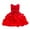 Red, variant on Girl Princess Dress Ruffle Tulle Beads Toddler Wedding Pageant Ceremony Birthday Party Evening Prom Dresses