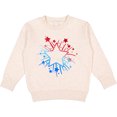 thumbnail image 2 of Inktastic Fourth of July Star Firework Toddler Sweatshirt, 2 of 4
