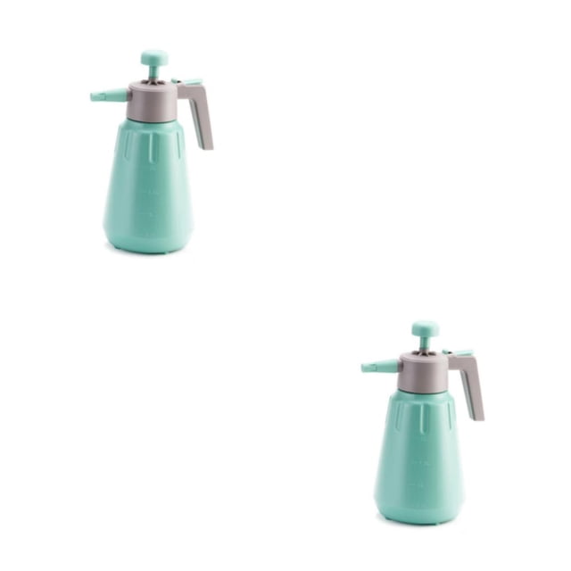 Inteprter rociador de agua planta de jardín señor botella de spray limpieza del coche regadera boquilla ajustable interior para 2l / verde 2L/Verde 2piezas