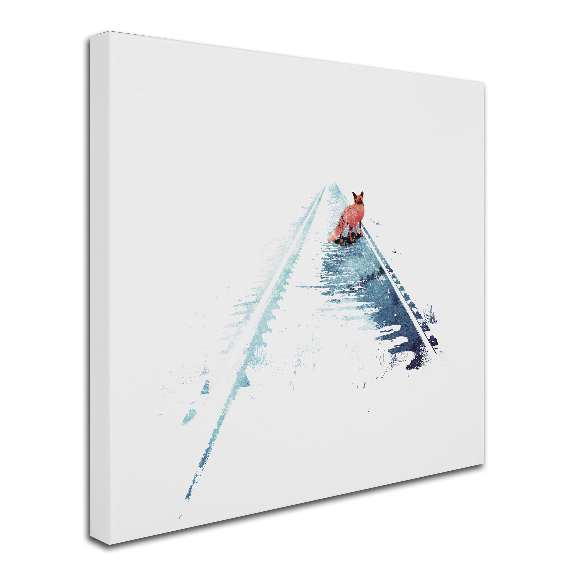 Robert Farkas 'From Nowhere To Nowhere' Huge Canvas Art 35 x 35