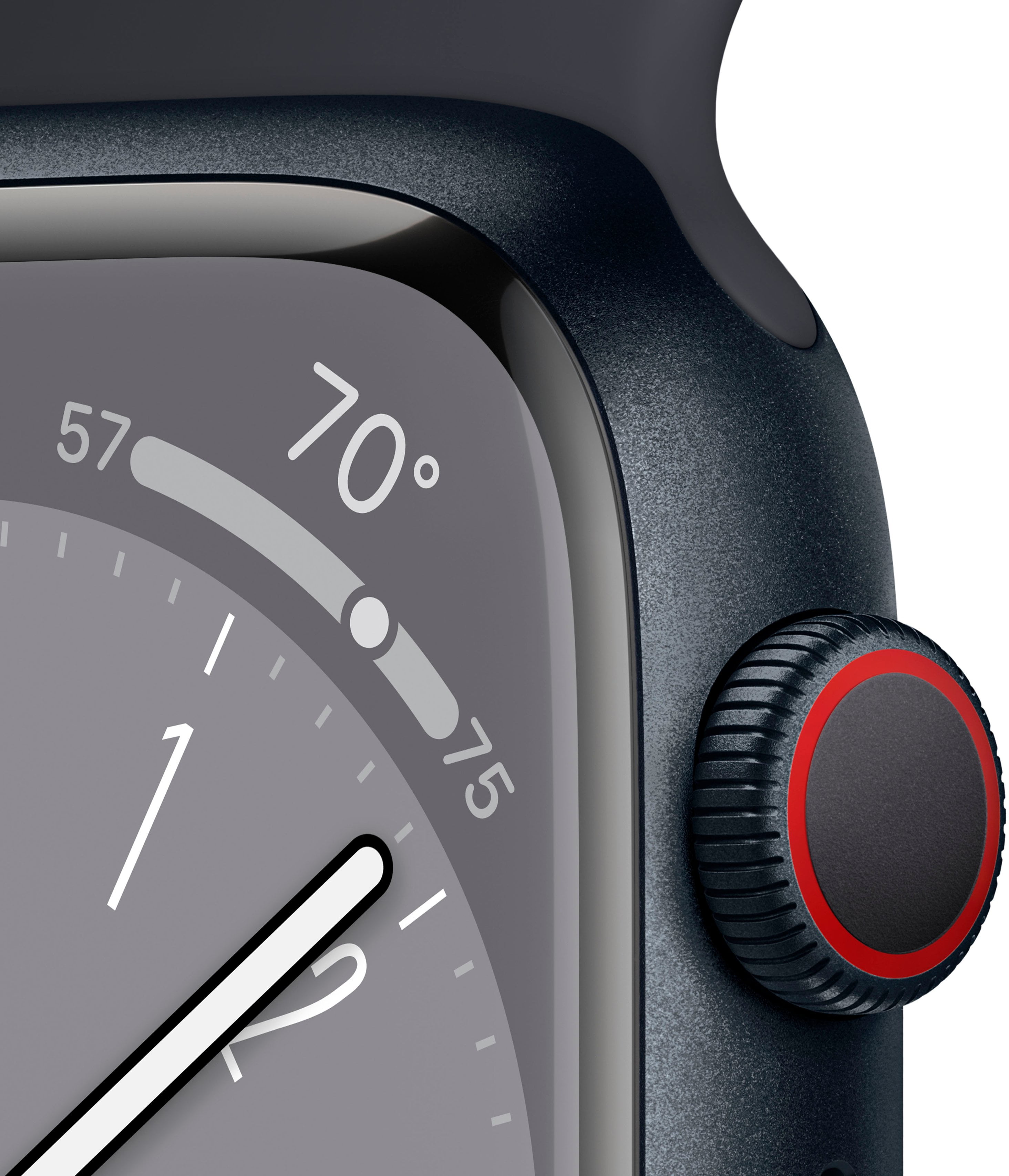 Restored Apple Watch Gen 8 Series 8 Cell 41mm Midnight Aluminum - Midnight Sport Band MNUV3LL/A (Refurbished)