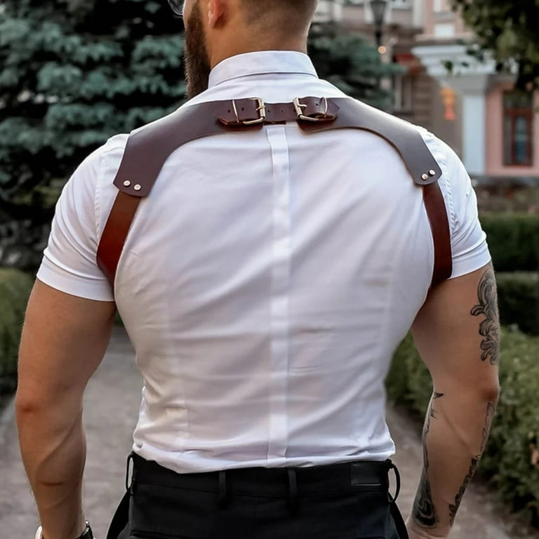 Leather Men's Suspenders
