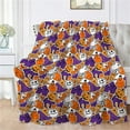 thumbnail image 2 of Halloween Decorations Outdoor 2024 NEW Halloween Pumpkin Pattern Blanket, Modern Flannelette Warm Blanket For Bedroom, 2 of 5