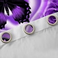 thumbnail image 4 of Castle Fairy Purple Butterfly Black Out Curtains,Rose Curtains Pack of 2 (42x63 Each), 4 of 6