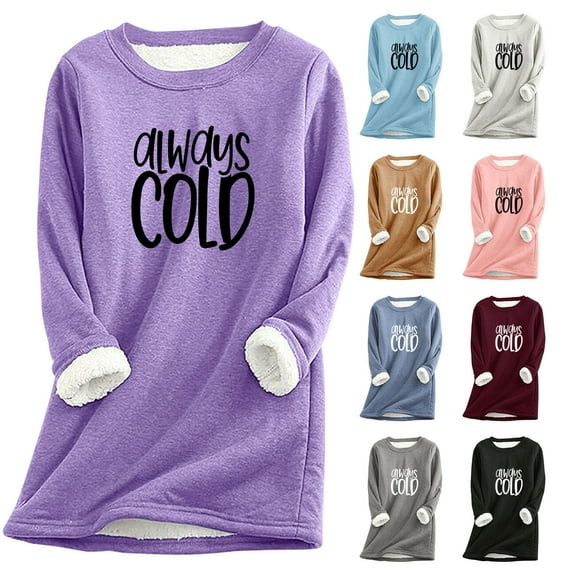 DDAPJ pyju Womens Fleece Crewneck Sweatshirt Letter Graphic Pullover Winter Warm Sherpa Lined Sweatshirts Loose Comfy Loungewear Tunic Tops Black XXXL