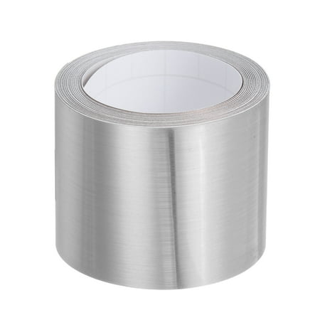 

Uxcell Molding Trim Gap Sealing Tape 1.97 x 16.4ft Self Adhesive Home Decorative Trim Brushed Silver Tone