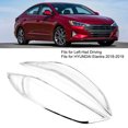 thumbnail image 4 of Front Light Trim 2pcs Car Exterior Headlight Cover Front Light Lamp Trim Fits For  Elantra 2018-2019, 4 of 8