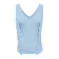 thumbnail image 6 of SGMVNU Womens Bow Tie Tank Tops V Neck Sleeveless Tanks Knit Going Out Tops Shoulder Strap Camisole Top Trendy Size: M Blue, 6 of 6