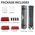 thumbnail image 5 of EAGLE PEAK 13x13 Pop up Outdoor Canopy Tent Instant Folding Shelter with One Privacy Curtain,Red, 5 of 9