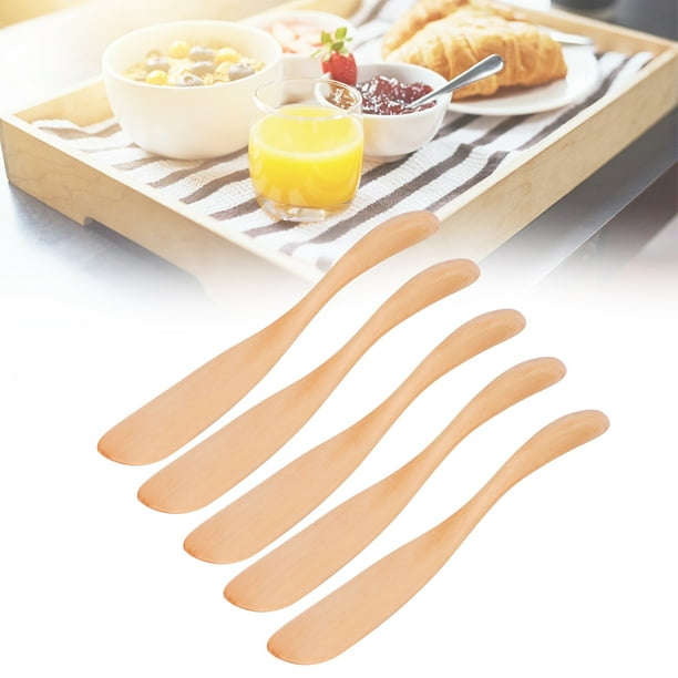 Cuchillo para Esparcidor de Mantequilla, Mangueras de Mantequilla de Liso Fácil de Limpiar 5 Pezas Cómodas para Sostener para el HOGAR PARA LA COCINA