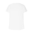 thumbnail image 6 of vigerkar Womens Tops Dressy Casual V Neck Short Sleeve Shirts Summer Loose T Shirts Trendy Tops Tunic Blouses White, S, 6 of 6