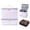 Purple, variant on Portable Double Layer Cosmetic Bag, Large Capacity Nail Polish Organizer Case for Travel, Makeup Tote with 2 Compartments Zipper Pocket, Holds 30 Bottles Nail Polish,Purple