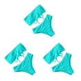 thumbnail image 2 of Soidarity Traje de baño dividido para mujer Bustier sin tirantes Acolchado Poliéster Ajustable Traje de baño Vacaciones Viajes Fiesta Ropa de playa Cian cian L 3piezas Soidarity CBP229174, 2 of 6